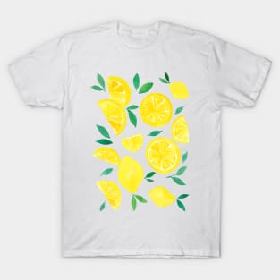 Watercolor lemons yellow T-Shirt